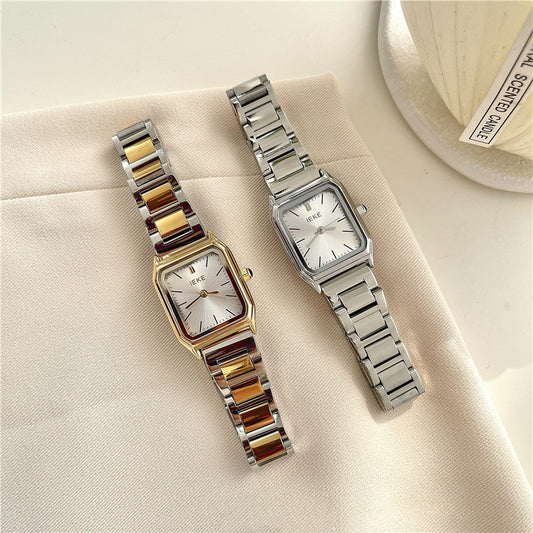 IEKE Simple Cold Style Square Watch Female Student Korean Style