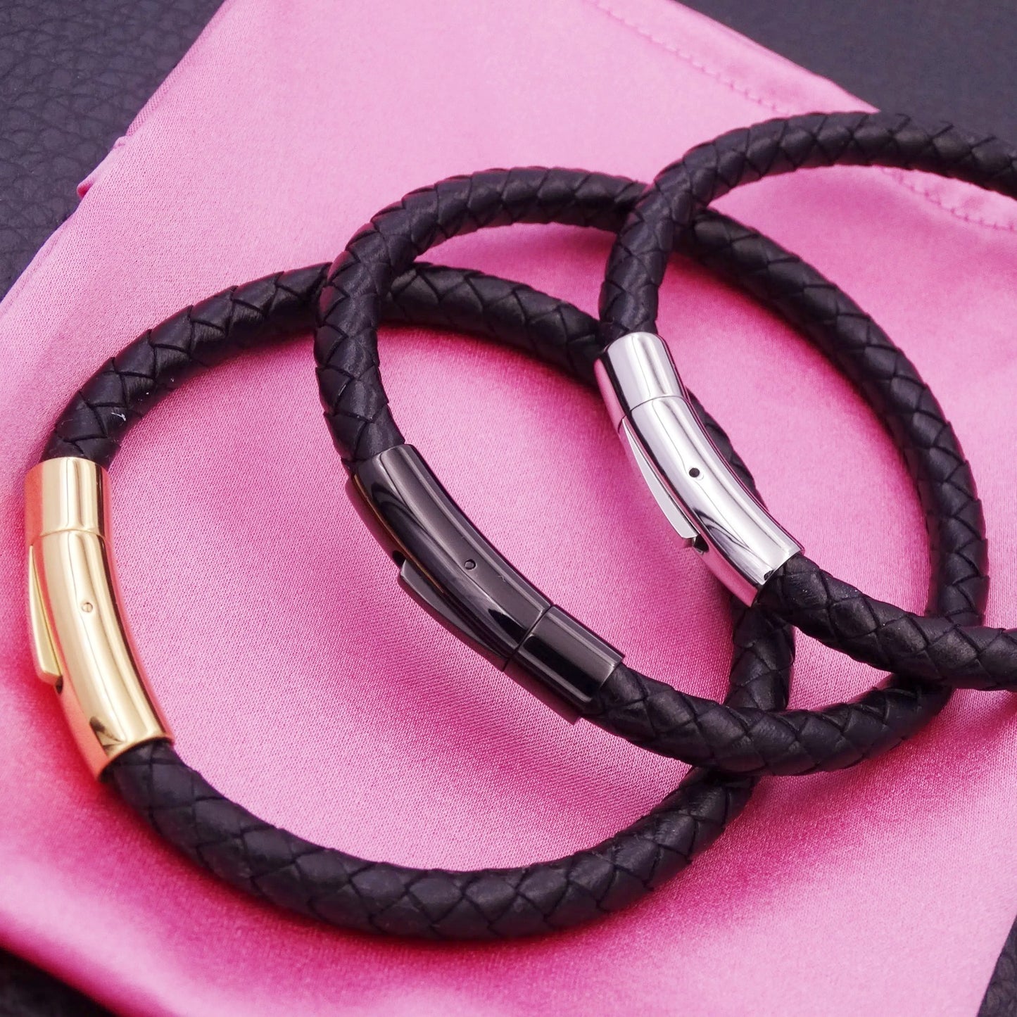 Woven Leather String Men's Bracelet Wrist Ring Fashion