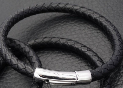 Woven Leather String Men's Bracelet Wrist Ring Fashion